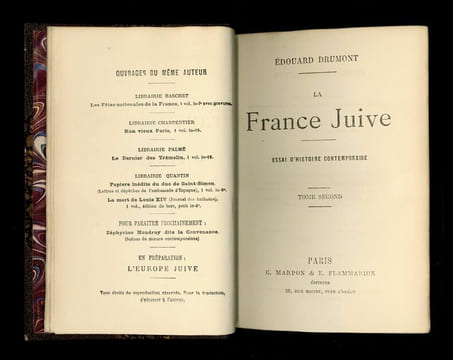 LA FRANCE JUIVE. Essai d'histoire contemporaine.
. DRUMONT, Edouard