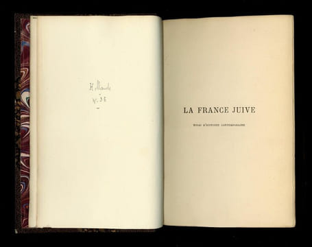 LA FRANCE JUIVE. Essai d'histoire contemporaine.
. DRUMONT, Edouard