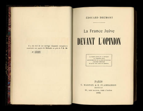 LA FRANCE JUIVE. Essai d'histoire contemporaine.
. DRUMONT, Edouard