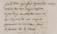 [REVOLUTION FRANCAISE] CANTIQUE. Pour le 14 juillet 1790.

