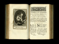 L'Office de l'église en latin et en français. Contenant l'Office de la Vierge pour toute l'année. L'Office des Dimanches et des Fêtes, les sept Psaumes de la Pénitence. Les Oraisons de l'église pour les dimanches et les fêtes de l'année. Prières tirées de l'Ecriture Sainte et des Saints Pères, et les Hymnes traduites en français. Avec une introduction pour les fidèles et les règles de la vie chrétienne. Dédié au Roi. Nouvelle édition augmentée de la Bénédiction de l'Eau ; Prières du Prône, Messes des principales fêtes, et préfaces de l'année. Examen de conscience, et prières pour la Confession et la Communion, et la Passion de Notre-Seigneur. A l'usage de Rome et de Paris. [avec l'Office des Morts].

