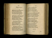 Chansons nouvelles et airs de cour. Nouveau recueil.

Tome I. Troisième édition.

Sur l'imprimé, A Paris, 1691 [i.e. Hollande]

48 pages

Suivi de :

Chansons nouvelles et airs de cour. Nouveau recueil.

Tome II. Seconde édition.

A Paris, chez Antoine Raflé, 1690 [i.e. Hollande]

48 pages

Suivi de :

Chansons nouvelles et airs de cour. Nouveau recueil.

Tome III.

Sur l'imprimé, A Paris, 1691 [i.e. Hollande]

48 pages

Suivi de :

Chansons nouvelles et airs de cour. Nouveau recueil.

Tome IV. Troisième édition.

Sur l'imprimé, A Paris, 1691 [i.e. Hollande]

48 pages

Suivi de :

Chansons nouvelles et airs de cour et d'opéra. Nouveau recueil.

Tome V. Seconde édition.

A Paris, chez Antoine Raflé, 1690 [i.e. Hollande]

48 pages

Suivi de :

Chansons nouvelles et airs de cour et d'opéra. Nouveau recueil.

Tome VI. Troisième édition.

Sur l'imprimé, A Paris, 1691 [i.e. Hollande]

29 pages et 20 pages non chiffrées (table pour les tomes I à VI)

Suivi de :

Chansons nouvelles et airs de cour et d'opéra. Nouveau recueil.

Second volume. Tom. I.

A Paris, chez Antoine Raflé, 1690 [i.e. Hollande]

48 pages

7 tomes reliés en 1 volume in-16 (13 x 8 cm | Hauteur des marges : 122 mm)