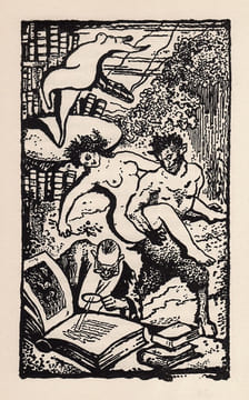 Un livre rare imprimé à 75 exemplaires à Prague en 1933 : 3 contes pour les bibliophiles d'Octave Uzanne illustrés de 7 bois gravés par le maître du ...