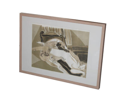 ESTAMPE ORIGINALE ÉROTIQUE.
Cunnilingus (titre non contractuel)
. MASUO IKEDA, Ikeda Masuo (1934-1997), peintre, illustrateur, sculpteur, ...