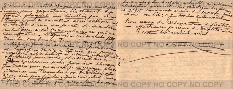 &Eacute;mouvante lettre d'Octave Uzanne &agrave; Georges Maurevert - Saint-Cloud, le 7 avril 1931 (6 mois avant sa mort) - &Eacute;voque Blaise Cendrars et Georgette ...