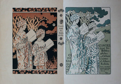 Estampe Lithographie couleur Art Nouveau. GEORGES AURIOL