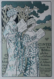  Estampe Lithographie couleur Art Nouveau