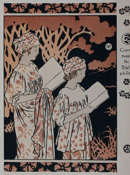 Estampe Lithographie couleur Art Nouveau. GEORGES AURIOL