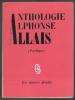 ANTHOLOGIE ALPHONSE ALLAIS. (Poétique). Introduction par Anatole Jakovsky.. ALLAIS Alphonse