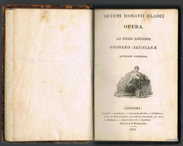 QUINTI HORATII FLACCI OPERA, ad fidem editionis Gesnero-Zeunianae. 
