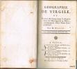 Géographie de VIRGILE, ou Notice des Lieux dont il est parlé dans les Ouvrages de ce Poëte, accompagné d'une Carte Géographique.. HELLIEZ, VIRGILE