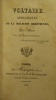 VOLTAIRE APOLOGISTE de la RELIGION CHRÉTIENNE, par l'Auteur des Apologistes involontaires.. MERAULT de BIZY Abbé]