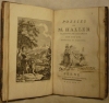 POESIES de M. HALLER. Traduites de l'allemand. Edition retouchée et augmentée.. HALLER (Albrecht von)