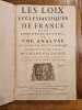 Les Loix eccl&eacute;siastiques de France dans leur ordre naturel.  Et une Analyse des livres du Droit Canonique conferez avec les usages de l'&Eacute;glise ...