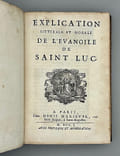 Explication litt&eacute;rale et morale d.... POLINIER (Jean) (anonyme)