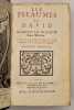 Les Pseaumes de David.  Traduits en Fran&ccedil;ois selon l'Hebreu [par le sieur Dumont, i. e. Lemaistre de Sacy].  Avec les Cantiques, les Hymnes & les ...