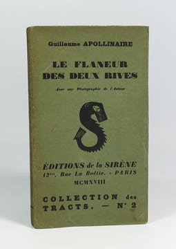 Le flâneur des deux rives. Avec une photographie de l'auteur. . APOLLINAIRE Guillaume