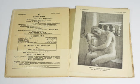 Revue Les Feuilles libres n°38 de la sixième année. (Collectif) Jean Giraudoux, Joseph Delteil, Marcel Raval, René Crevel, Pierre Reverdy, Roger de La ...