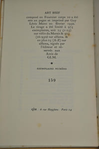Art bref, suivi de premières alluvions