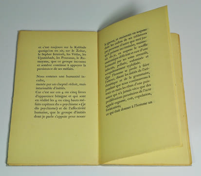 Lettre contre la cabbale, adressée à Jacques Prevel. ARTAUD Antonin