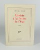 Atteinte à la fiction de l'Etat. FARGIER Jean-Paul