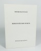 Remontés des fonds (notes & textes). MANYACH Didier