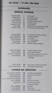 Revue Europe n°925, mai 2006, "Marcel Schwob"