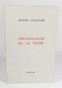 Circonstances de la poésie