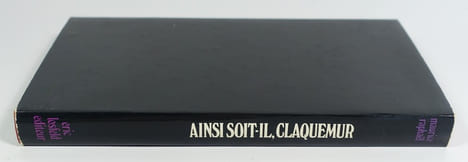 Ainsi soit-il, Claquemur. RAPHAËL Maurice