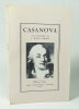 Casanova. Biographie. RIVES CHILDS J.