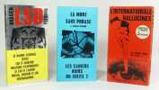 Les Cahiers noirs du soleil 1, 2 et 3 (Dossier LSD Mandala, La mort sans phrase, L'Internationale Hallucinex; revue tract à détruire). (Collectif) ...