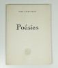 Poésies. LEAUTAUD Paul