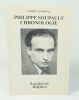 Philippe Soupault, sa vie, son oeuvre, chronologie. LACHENAL Lydie