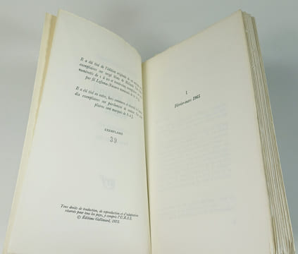 Un second soleil. Journaliers XIX. Février-septembre 1965. JOUHANDEAU Marcel
