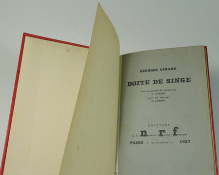 Boîte de singe. GIRARD Georges