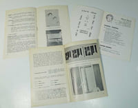 Réunion de 4 catalogues et plaquettes relatives à l'artiste