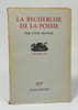 La recherche de la po&eacute;sie. BELAVAL Yvon