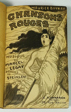 Chansons rouges. Musique de Marcel Legay. Illustrations de Steinlen. (Steinlen) BOUKAY Maurice