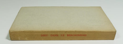 Dieu dans le bergsonisme. PENIDO M. T.-L.