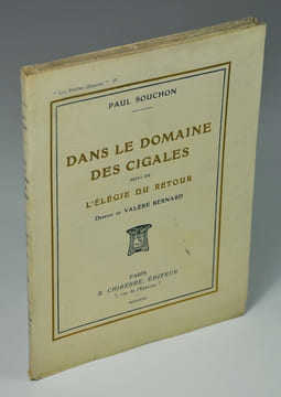 Dans le domaine des cigales, suivi de L'élégie du retour. SOUCHON Paul