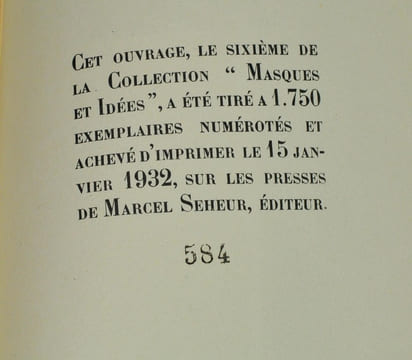 Frontons (première série) : Baudelaire, Verlaine, Renan, Mallarmé, Signoret, Gasquet, Nau, Ghil, De Faramond, Gide, Jammes, Valéry, Cantacuzène, ...