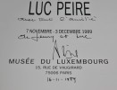 Luc Peire - 7 novembre - 3 décembre 1989. PEIRE Luc
