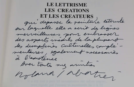 Le lettrisme - Les créations et les créateurs. SABATIER Roland