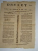 PLACARD DE LA PERIODE REVOLUTIONNAIRE IMPRIME A CLERMONT-FERRAND. 