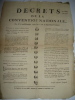 PLACARD DE LA PERIODE REVOLUTIONNAIRE IMPRIME A CLERMONT-FERRAND. 