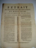 PLACARD DE LA PERIODE REVOLUTIONNAIRE IMPRIME A CLERMONT-FERRAND. 