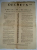 PLACARD DE LA PERIODE REVOLUTIONNAIRE IMPRIME A CLERMONT-FERRAND. 