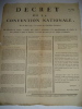 PLACARD DE LA PERIODE REVOLUTIONNAIRE IMPRIME A CLERMONT-FERRAND. 