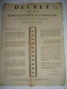 PLACARD DE LA PERIODE REVOLUTIONNAIRE IMPRIME A CLERMONT-FERRAND. 