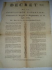 PLACARD DE LA PERIODE REVOLUTIONNAIRE IMPRIME A CLERMONT-FERRAND. 